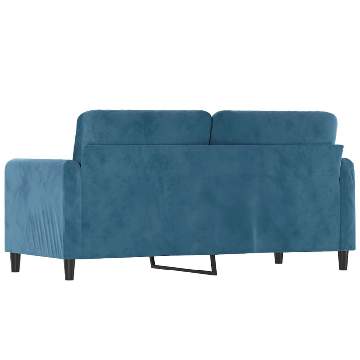 Dvivietė sofa, mėlynos spalvos, 140cm, aksomas