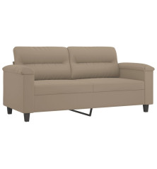 Dvivietė sofa, taupe spalvos, 140cm, mikropluošto audinys