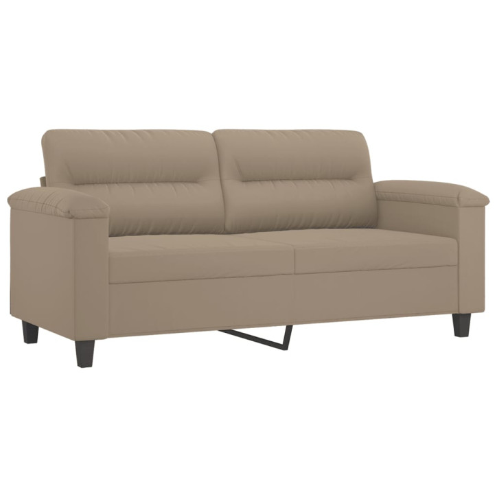 Dvivietė sofa, taupe spalvos, 140cm, mikropluošto audinys