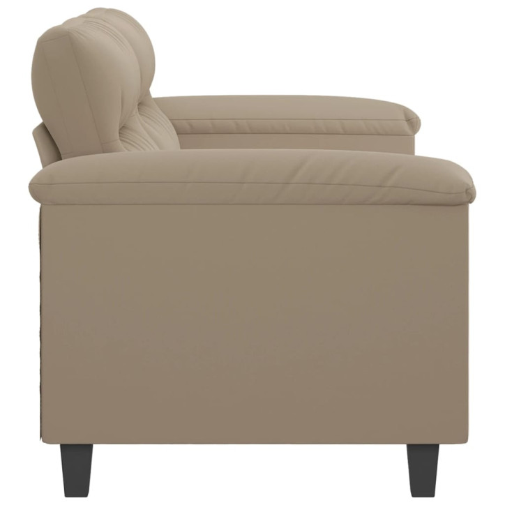 Dvivietė sofa, taupe spalvos, 140cm, mikropluošto audinys