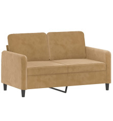 Dvivietė sofa, rudos spalvos, 120cm, aksomas