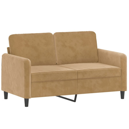 Dvivietė sofa, rudos spalvos, 120cm, aksomas