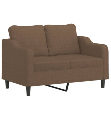 Dvivietė sofa, rudos spalvos, 120cm, audinys