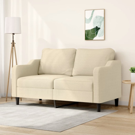 Dvivietė sofa, kreminės spalvos, 140cm, audinys