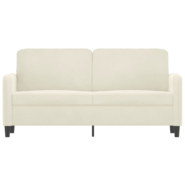 Dvivietė sofa, kreminės spalvos, 140cm, aksomas