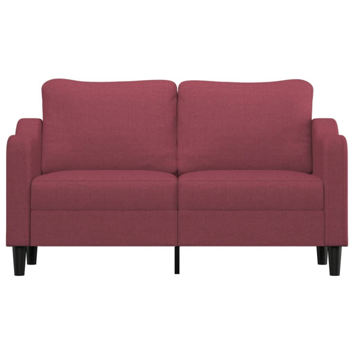 Dvivietė sofa, raudonojo vyno spalvos, 140cm, audinys