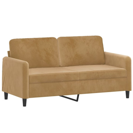 Dvivietė sofa, rudos spalvos, 140cm, aksomas