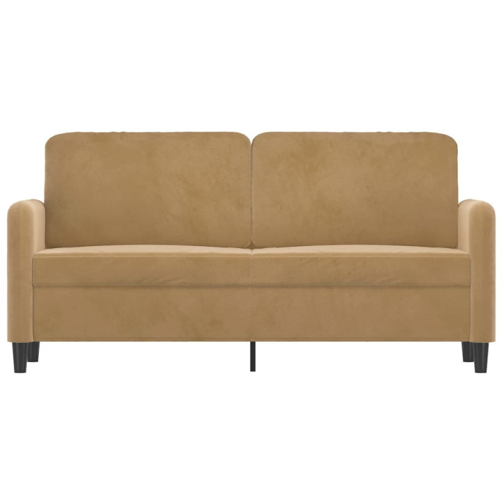 Dvivietė sofa, rudos spalvos, 140cm, aksomas