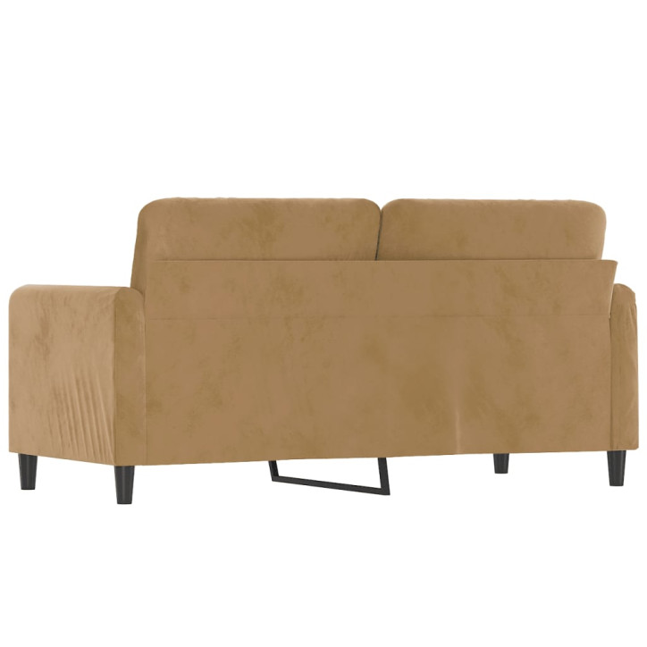 Dvivietė sofa, rudos spalvos, 140cm, aksomas