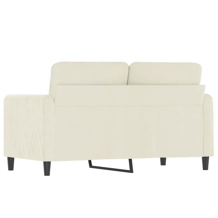 Dvivietė sofa, kreminės spalvos, 120cm, aksomas