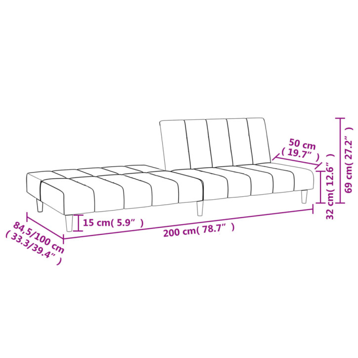 Dvivietė sofa-lova, geltonos spalvos, aksomas