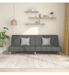 Dvivietė sofa-lova, šviesiai pilkos spalvos, audinys