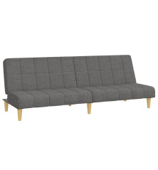 Dvivietė sofa-lova, šviesiai pilkos spalvos, audinys