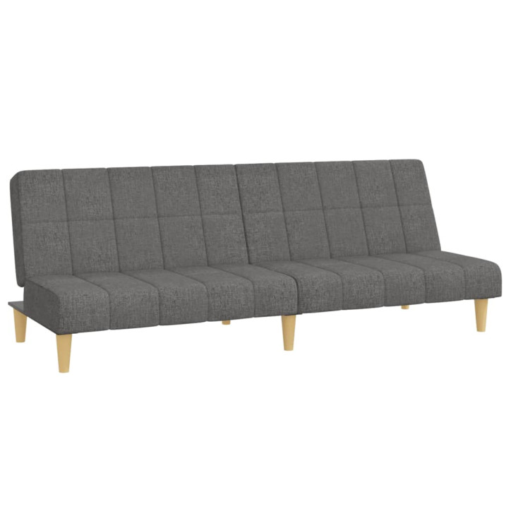 Dvivietė sofa-lova, šviesiai pilkos spalvos, audinys