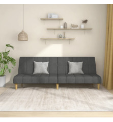 Dvivietė sofa-lova, tamsiai pilkos spalvos, audinys