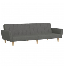 Dvivietė sofa-lova, šviesiai pilkos spalvos, audinys