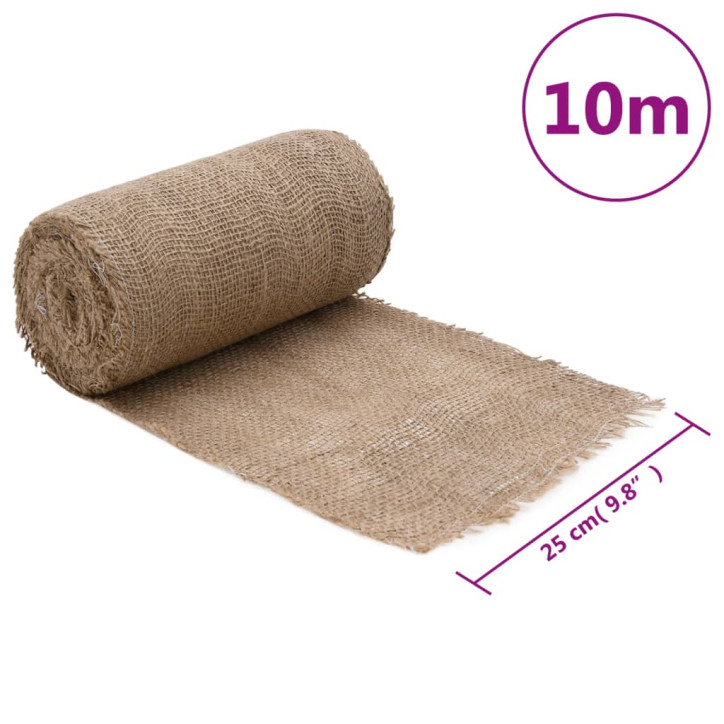 Džiuto ritinys, 0,25x10m, 100% džiutas, 200 g/m²