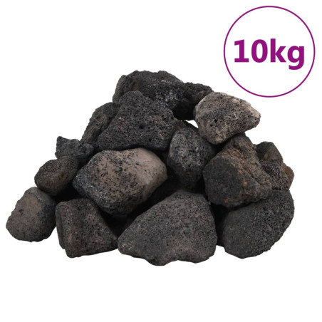 Vulkaninės uolienos, juodos spalvos, 10kg, 5-8cm