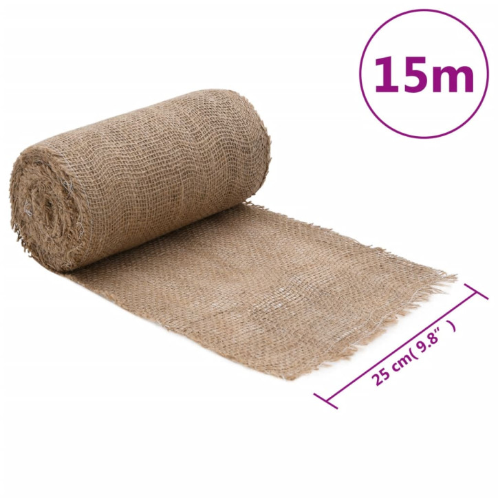 Džiuto ritinys, 0,25x15m, 100% džiutas, 200 g/m²