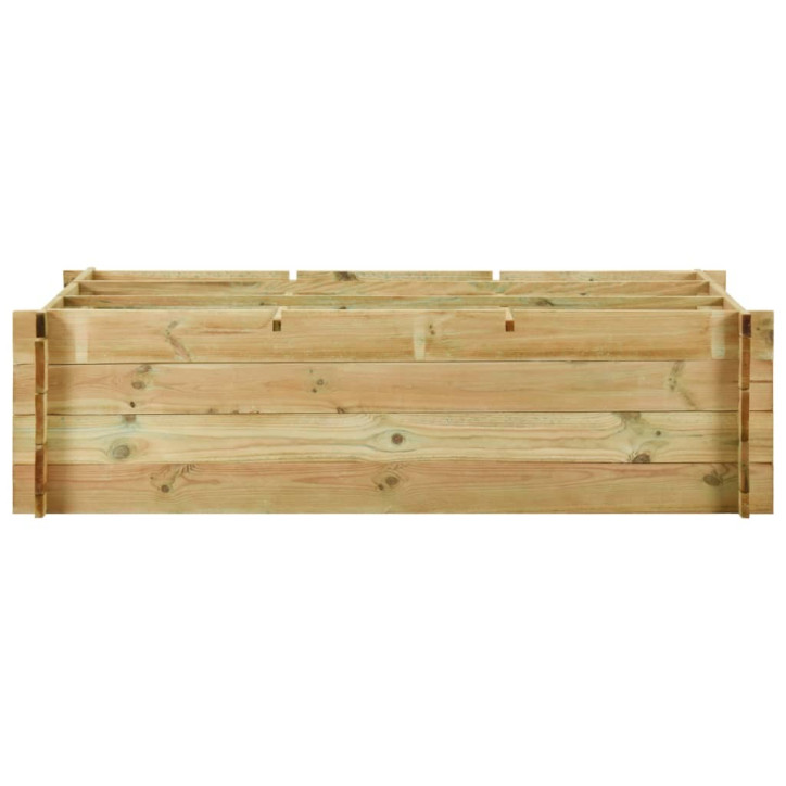 Lovelis, 150x100x40cm, impregnuota mediena, aukštas