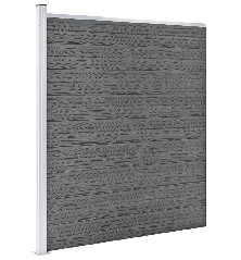 Tvoros rinkinys, pilkos spalvos, 446x186cm, WPC
