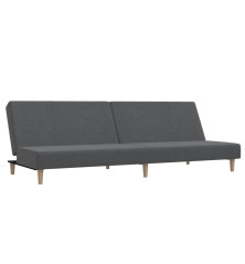 Dvivietė sofa-lova, šviesiai pilkos spalvos, audinys