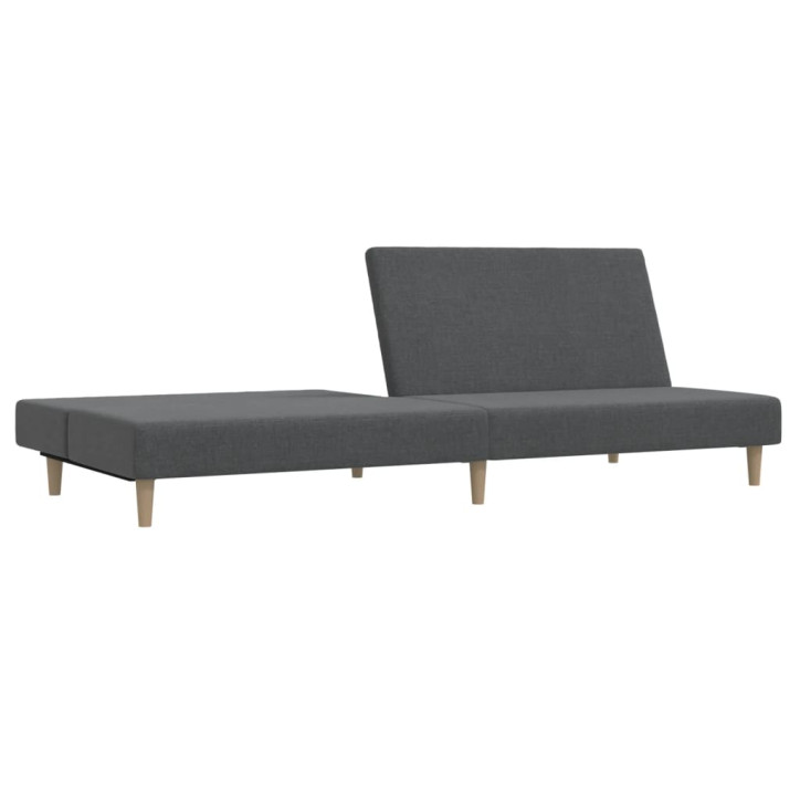 Dvivietė sofa-lova, šviesiai pilkos spalvos, audinys