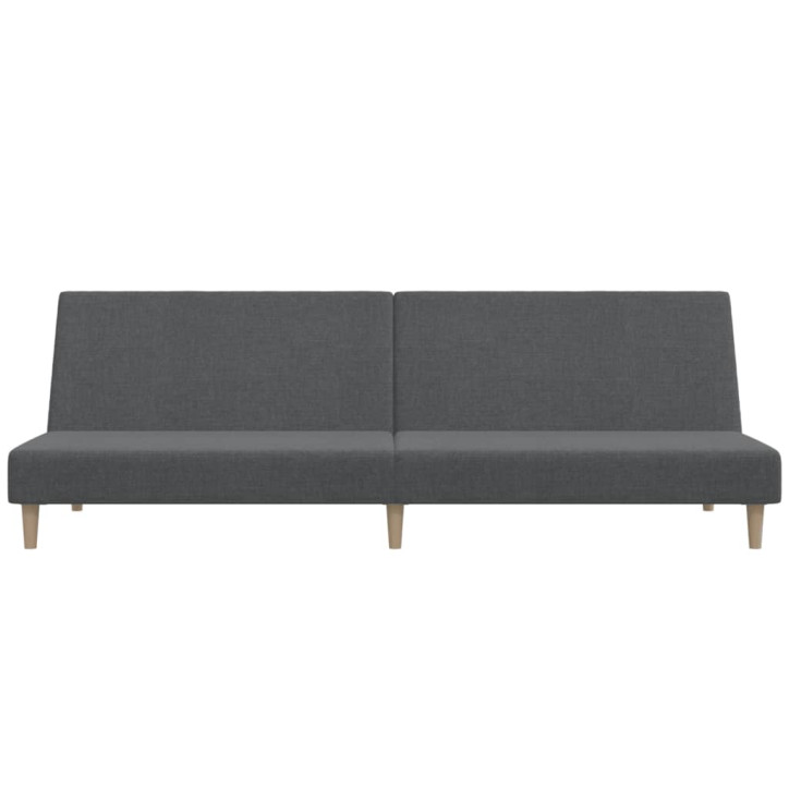 Dvivietė sofa-lova, šviesiai pilkos spalvos, audinys