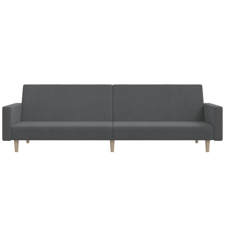 Dvivietė sofa-lova, šviesiai pilkos spalvos, audinys