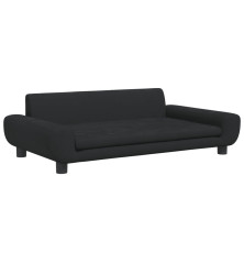 Vaikiška sofa, juodos spalvos, 100x54x33cm, aksomas