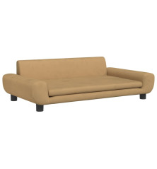 Vaikiška sofa, rudos spalvos, 100x54x33cm, aksomas