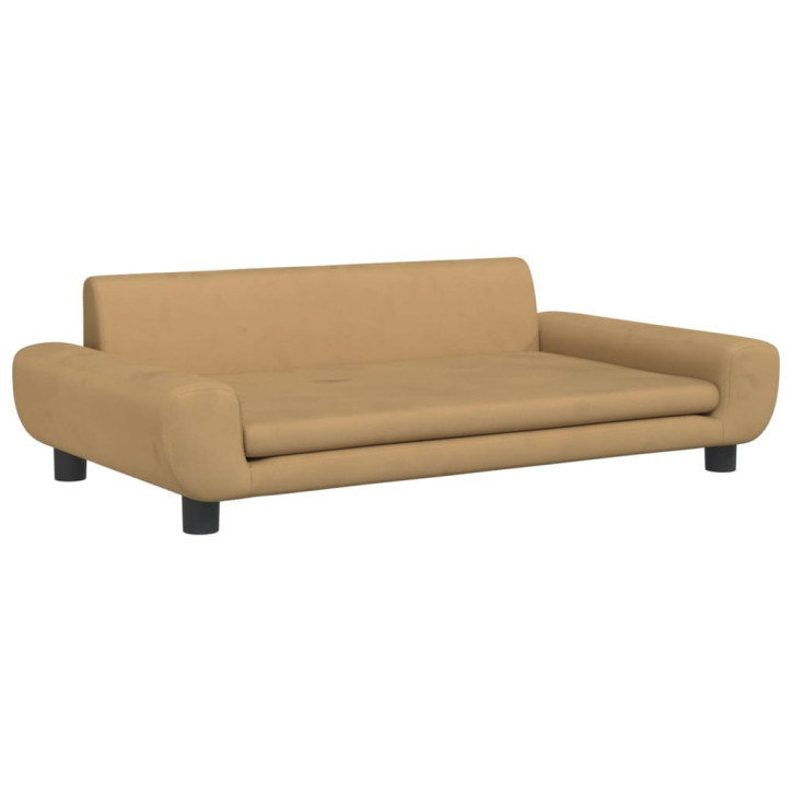 Vaikiška sofa, rudos spalvos, 100x54x33cm, aksomas