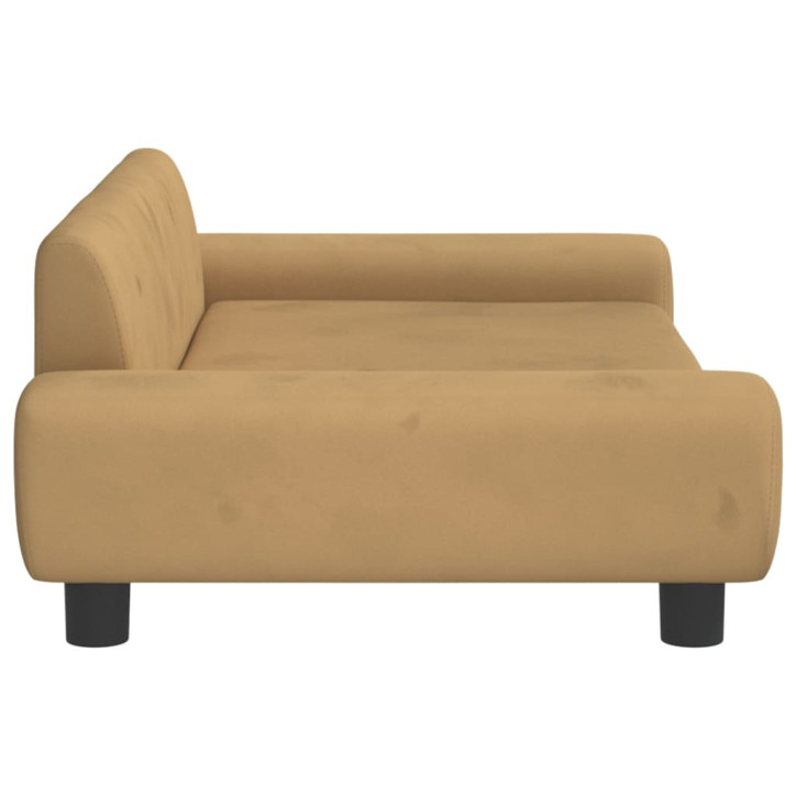 Vaikiška sofa, rudos spalvos, 100x54x33cm, aksomas