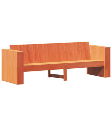 Trivietė sodo sofa, vaško ruda, 189x60x62cm, pušies masyvas