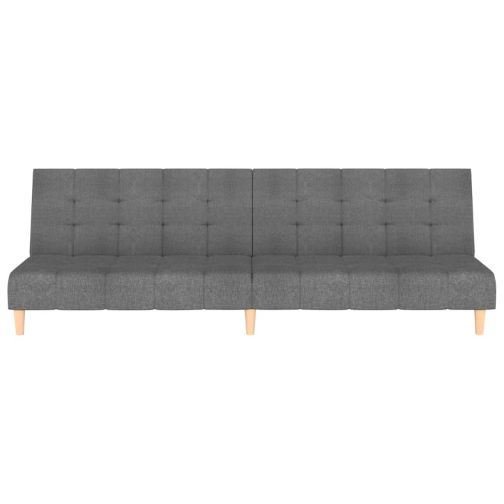 Dvivietė sofa-lova, šviesiai pilkos spalvos, audinys