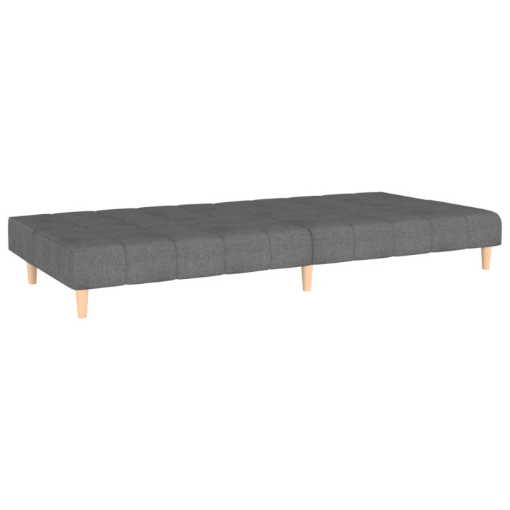 Dvivietė sofa-lova, šviesiai pilkos spalvos, audinys