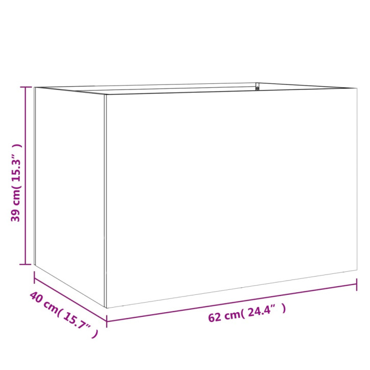 Lovelis, juodos spalvos, 62x40x39cm, šaltai valcuotas plienas