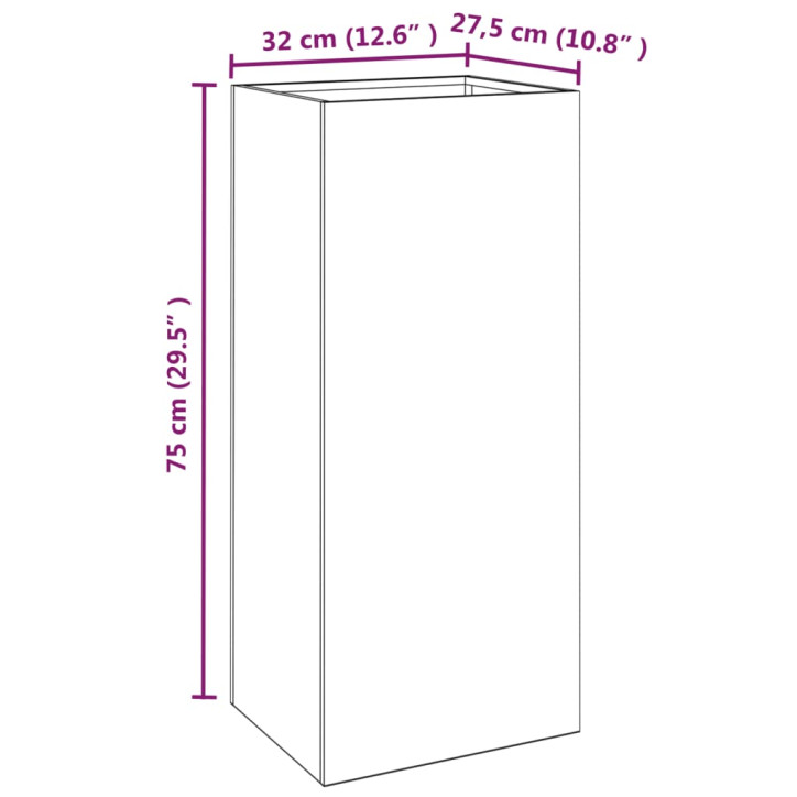 Lovelis, baltos spalvos, 32x27,5x75cm, šaltai valcuotas plienas