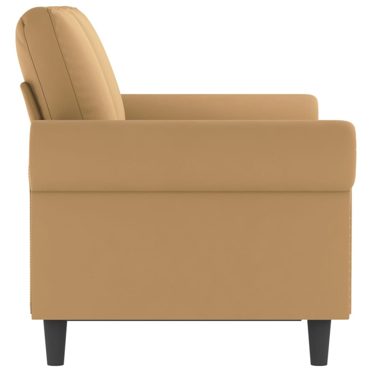 Dvivietė sofa, rudos spalvos, 120cm, aksomas