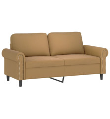 Dvivietė sofa, rudos spalvos, 140cm, aksomas