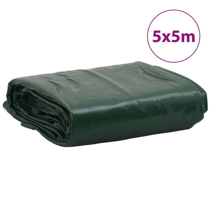 Tentas, žalios spalvos, 5x5m, 600g/m²