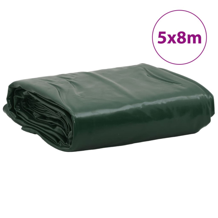 Tentas, žalios spalvos, 5x8m, 600g/m²