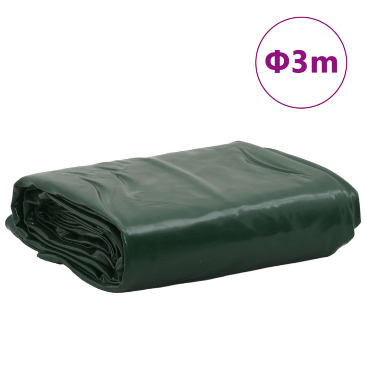 Tentas, žalios spalvos, 3m skersmens, 600g/m²