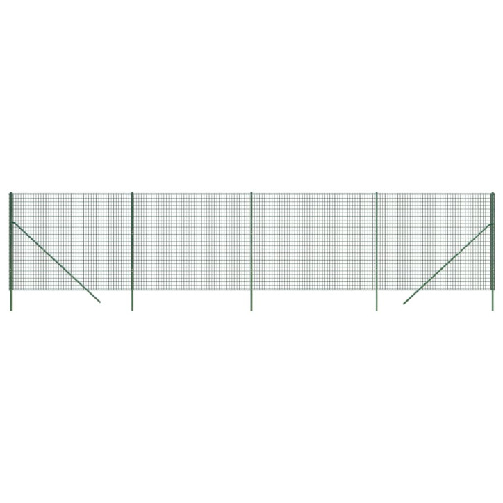 Vielinė tinklinė tvora, žalia, 1,6x10m, galvanizuotas plienas