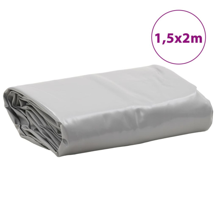 Tentas, pilkos spalvos, 1,5x2m, 600g/m²