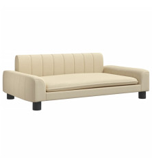 Vaikiška sofa, kreminės spalvos, 90x53x30cm, audinys