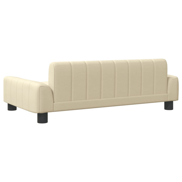 Vaikiška sofa, kreminės spalvos, 90x53x30cm, audinys