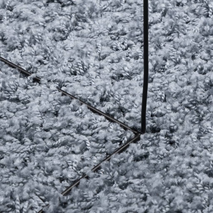 Shaggy kilimas PAMPLONA, mėlynas, 200cm skersmens