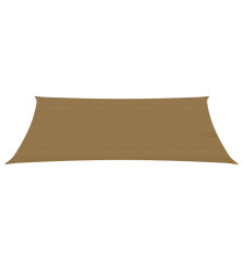 Burė nuo saulės, taupe spalvos, 6x8m, HDPE, 160g/m²