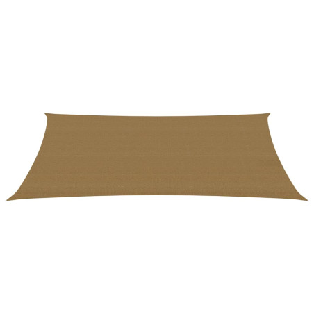 Burė nuo saulės, taupe spalvos, 6x8m, HDPE, 160g/m²